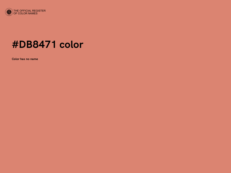 #DB8471 color image