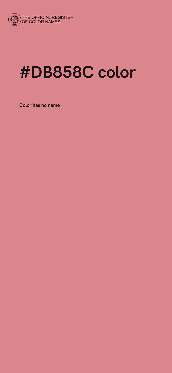 #DB858C color image