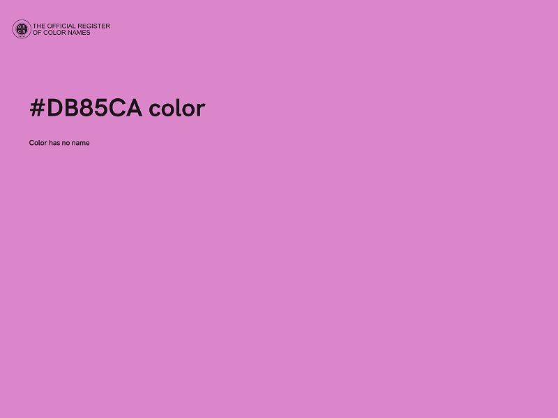 #DB85CA color image