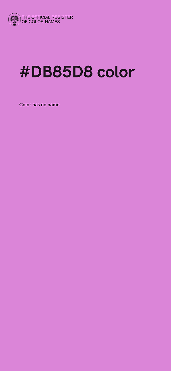 #DB85D8 color image
