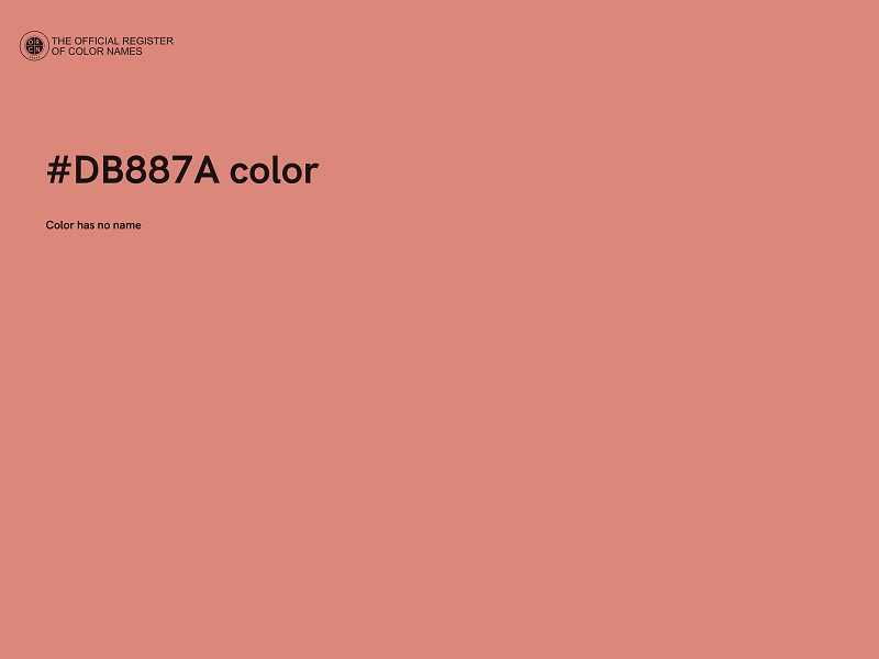 #DB887A color image