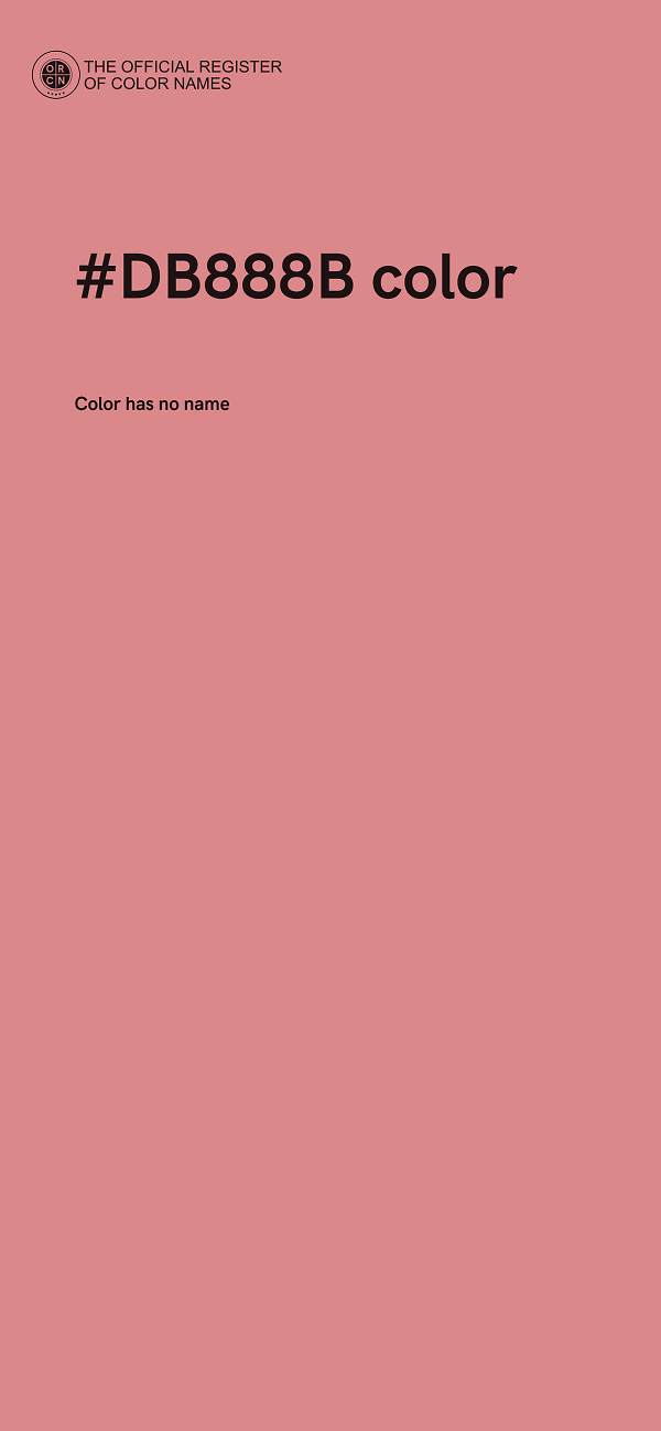 #DB888B color image