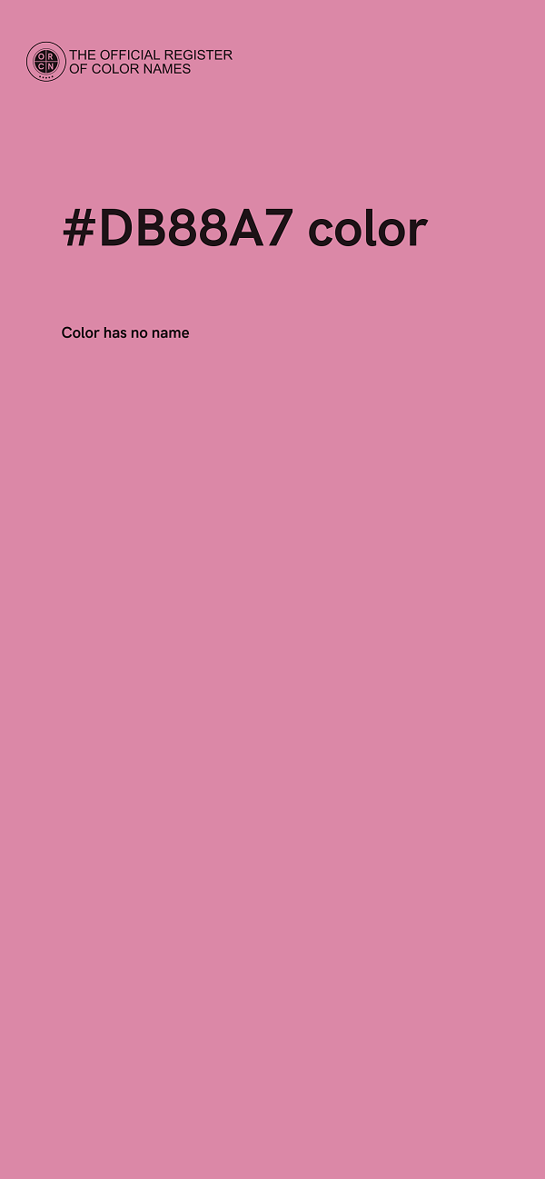 #DB88A7 color image