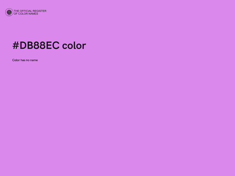 #DB88EC color image