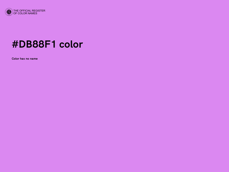 #DB88F1 color image