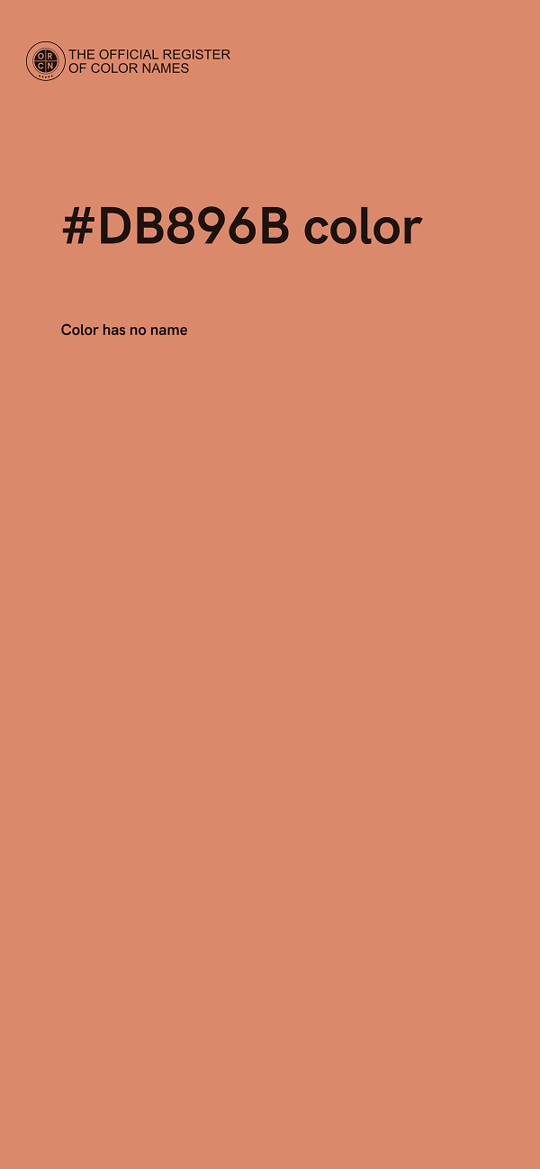 #DB896B color image