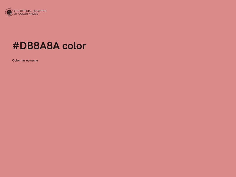 #DB8A8A color image