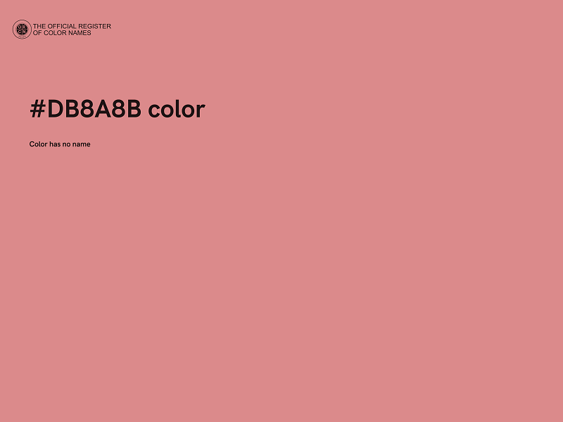 #DB8A8B color image
