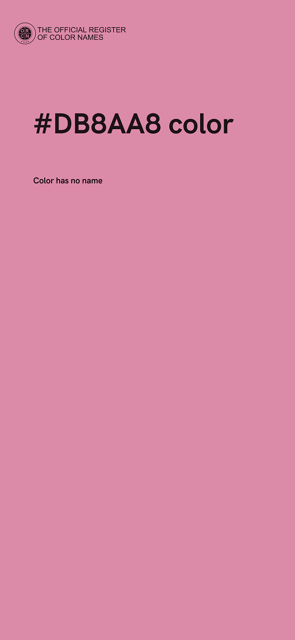 #DB8AA8 color image
