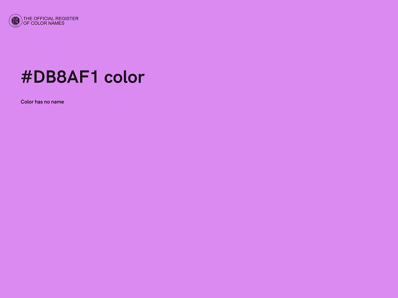 #DB8AF1 color image