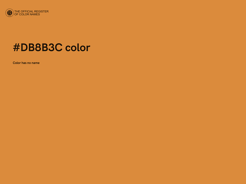#DB8B3C color image