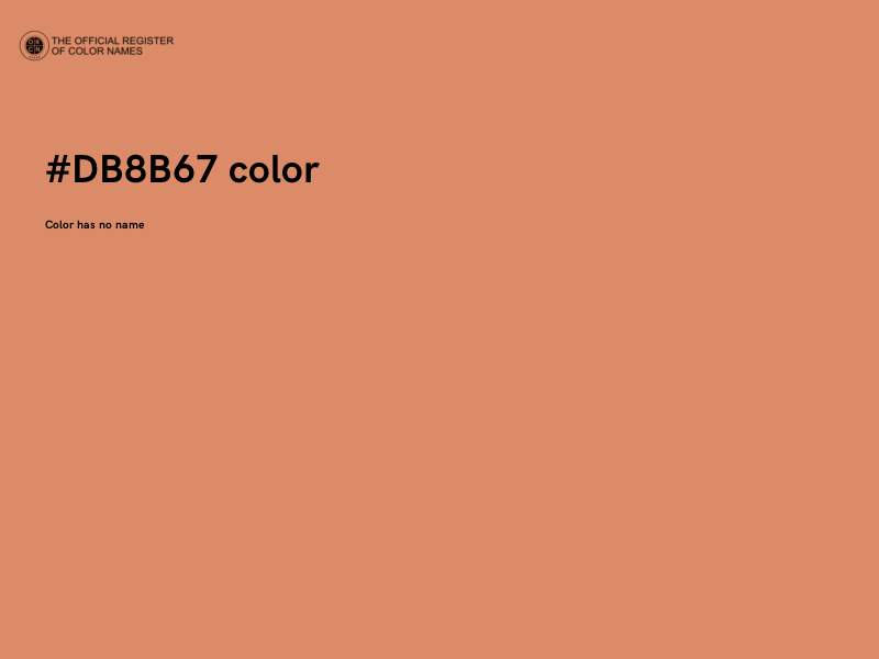 #DB8B67 color image