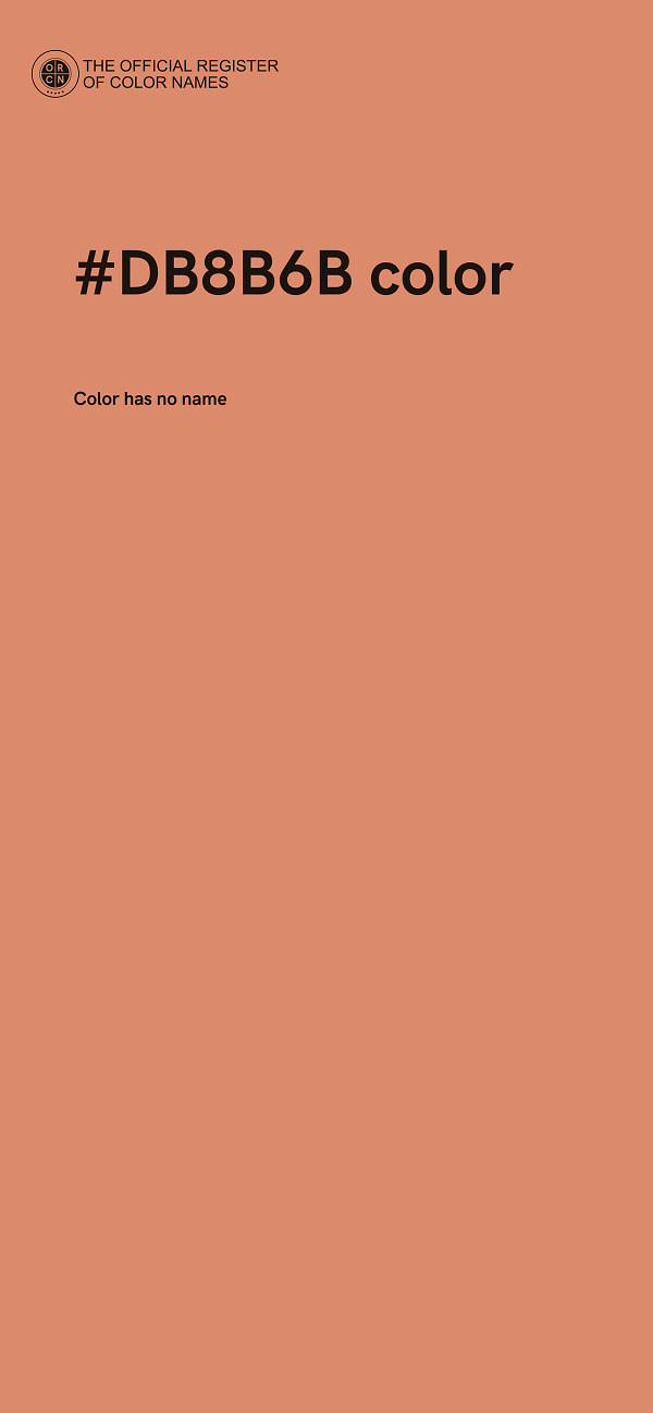 #DB8B6B color image