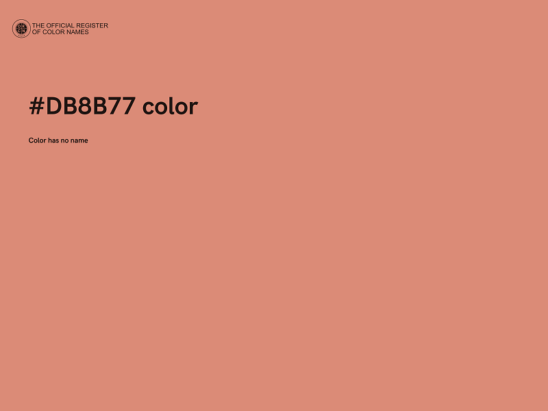 #DB8B77 color image