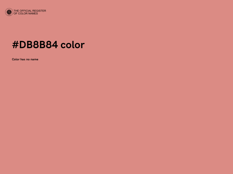 #DB8B84 color image