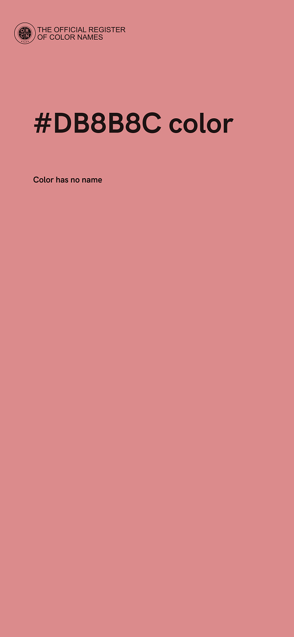#DB8B8C color image