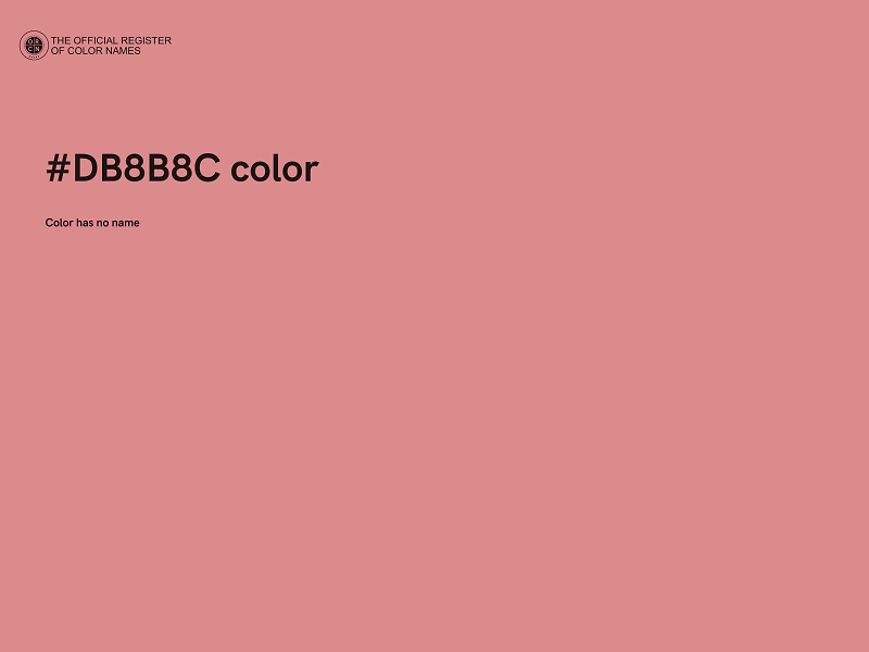 #DB8B8C color image