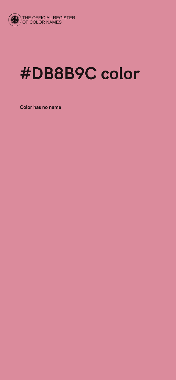 #DB8B9C color image