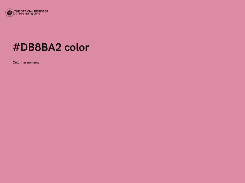 #DB8BA2 color image