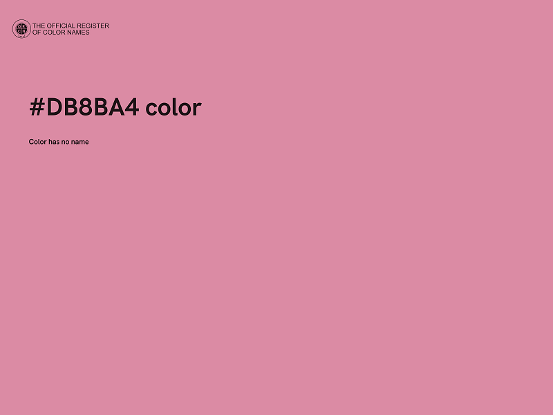 #DB8BA4 color image