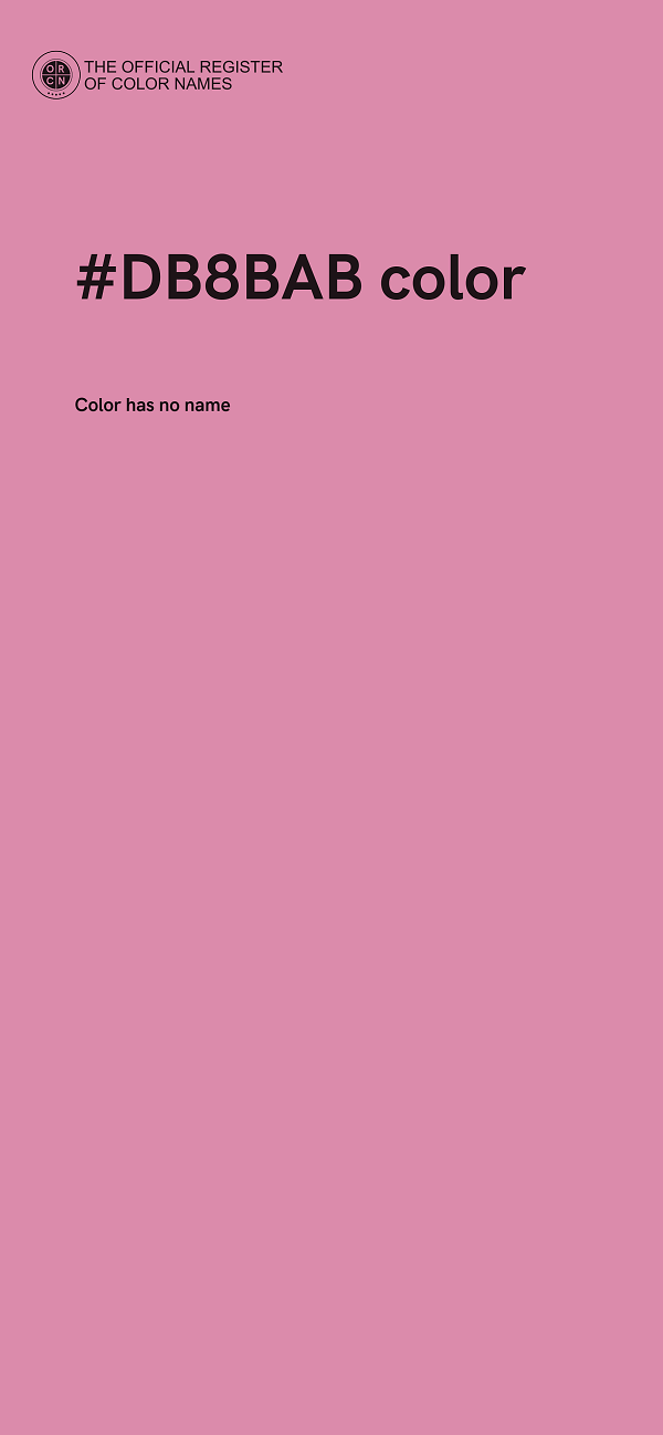 #DB8BAB color image