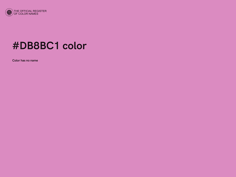 #DB8BC1 color image