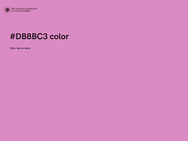 #DB8BC3 color image