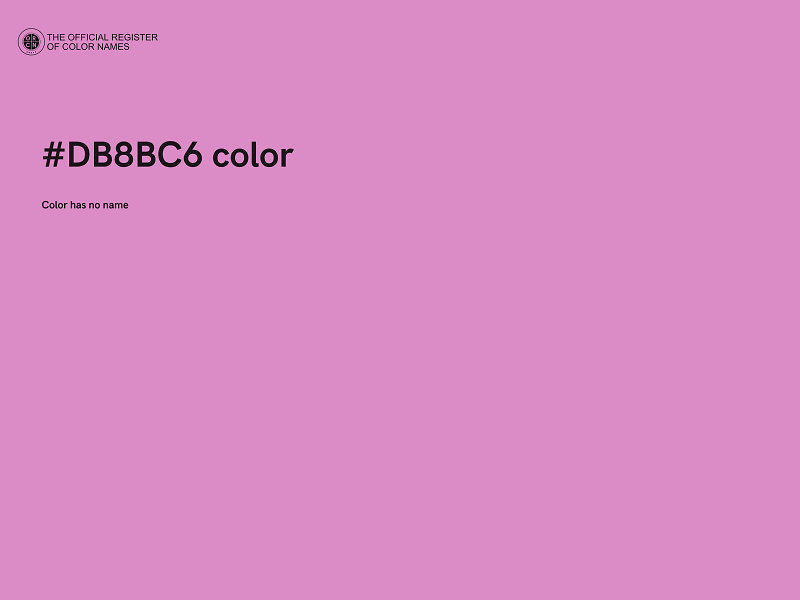 #DB8BC6 color image