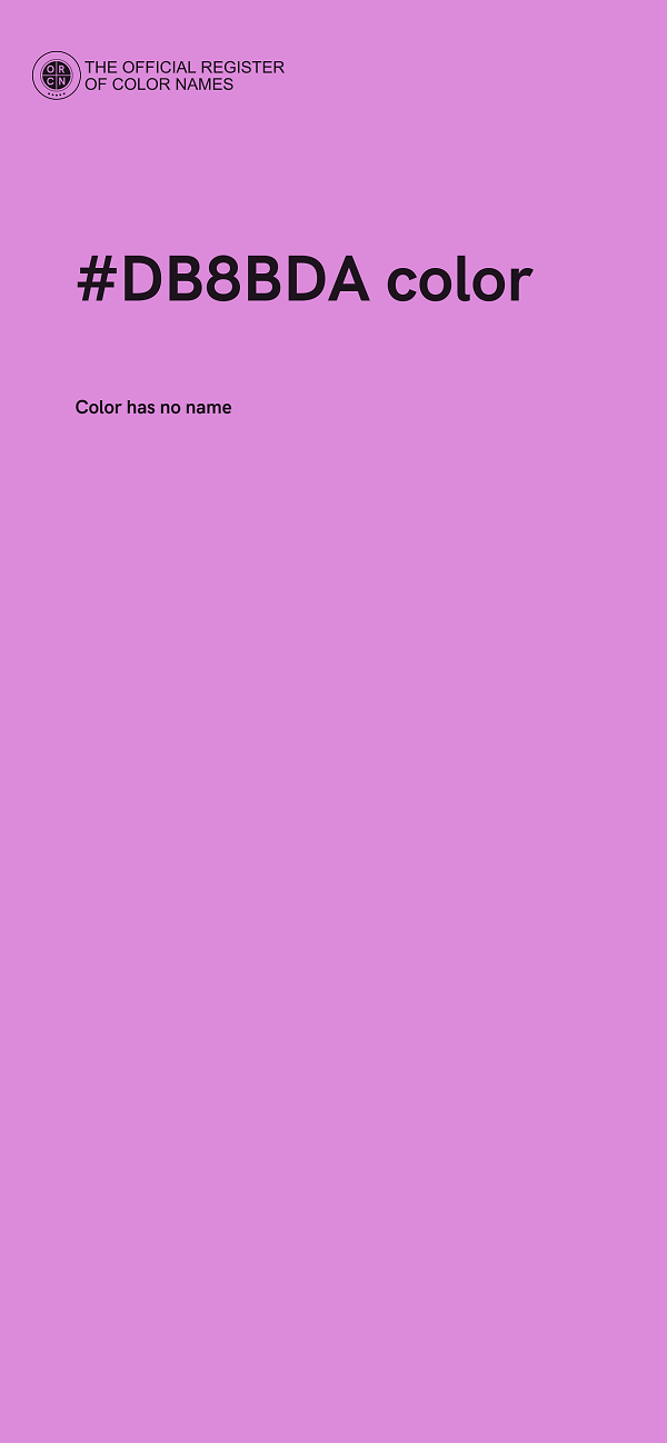 #DB8BDA color image