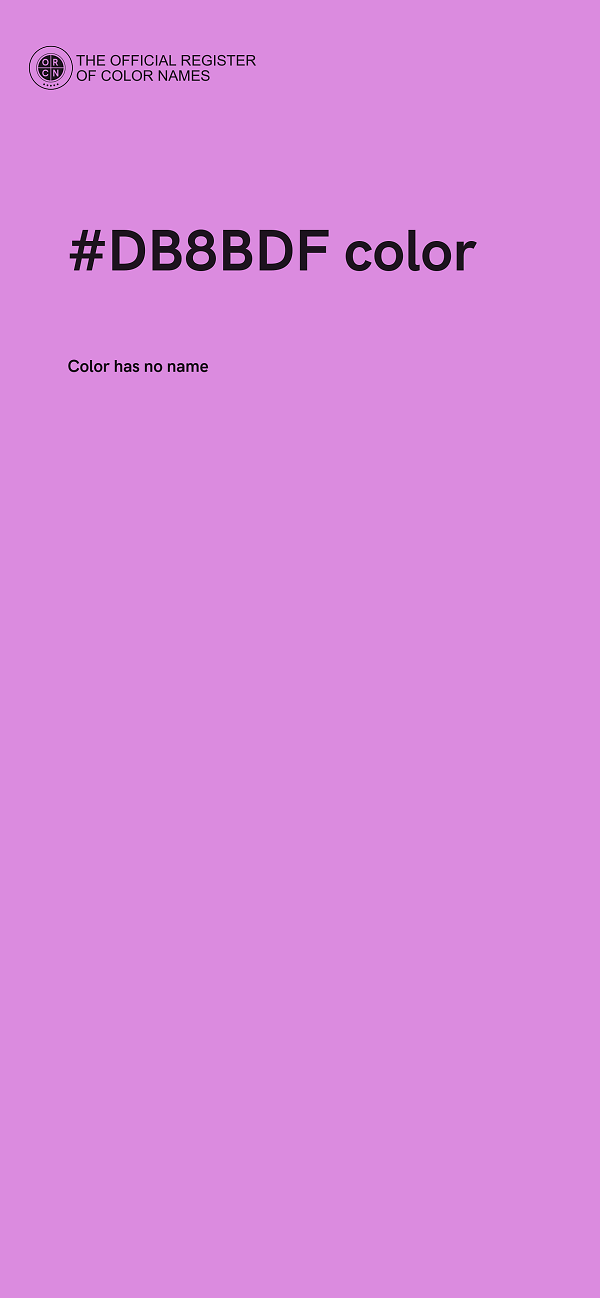 #DB8BDF color image