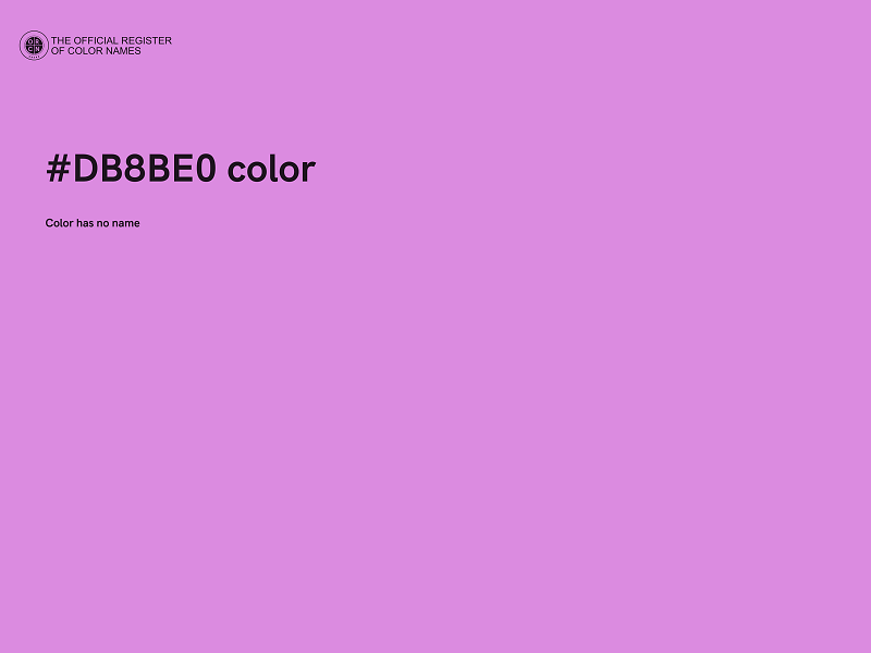 #DB8BE0 color image