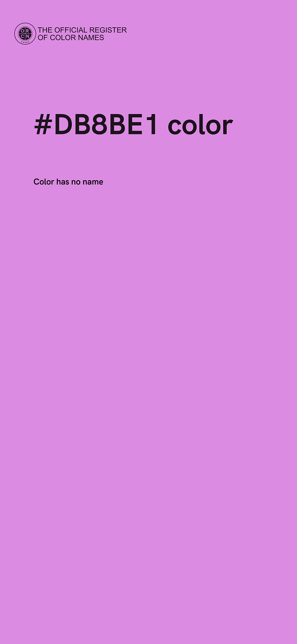 #DB8BE1 color image
