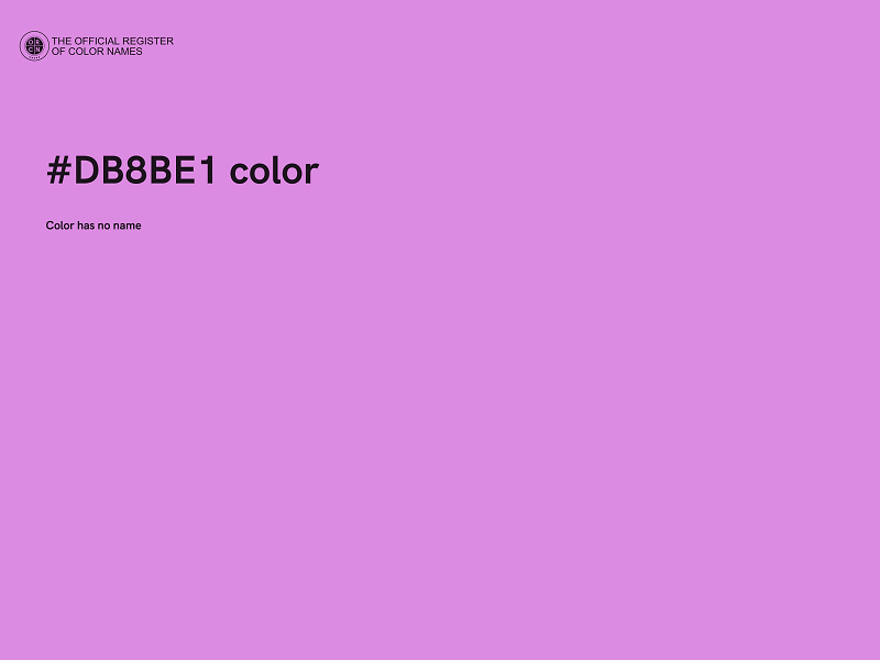 #DB8BE1 color image