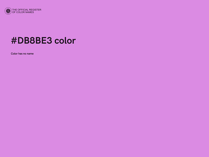 #DB8BE3 color image