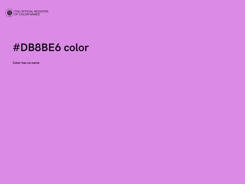 #DB8BE6 color image