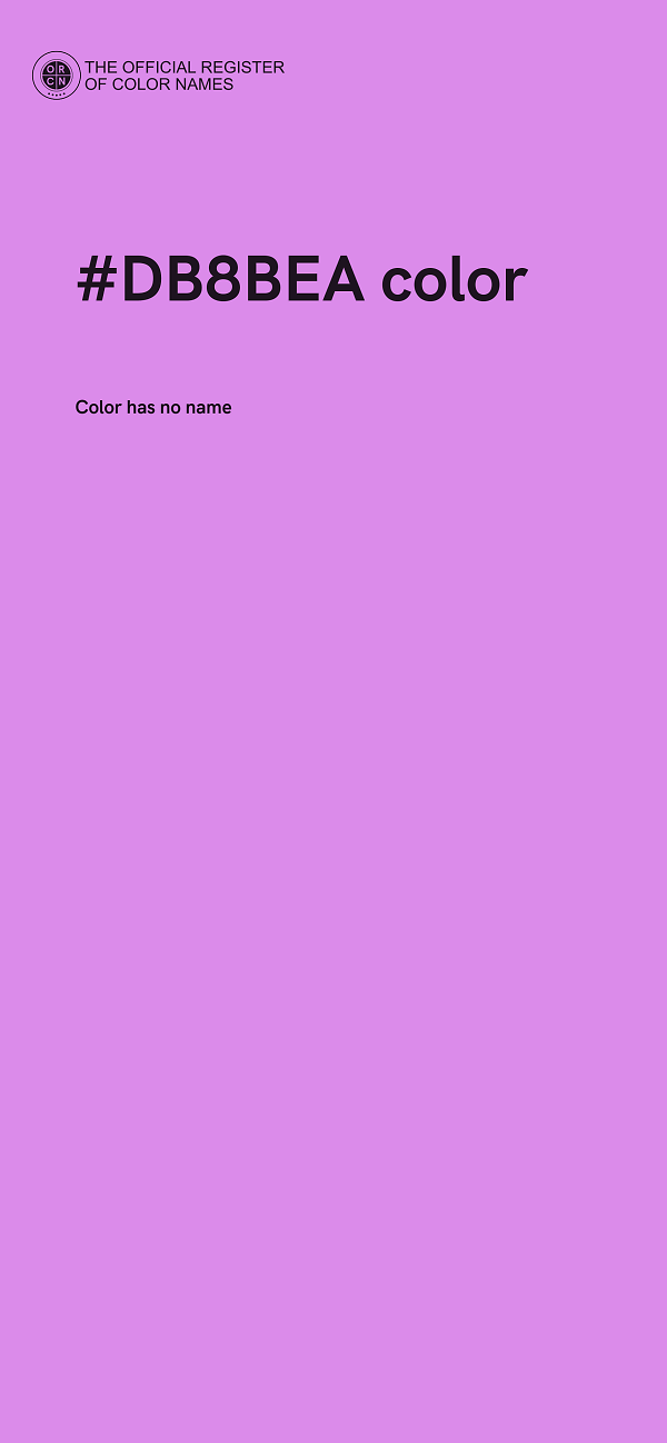 #DB8BEA color image