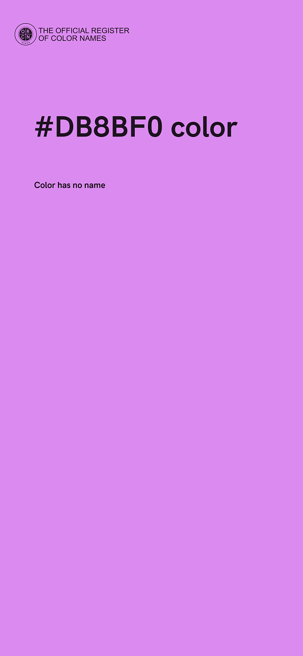 #DB8BF0 color image