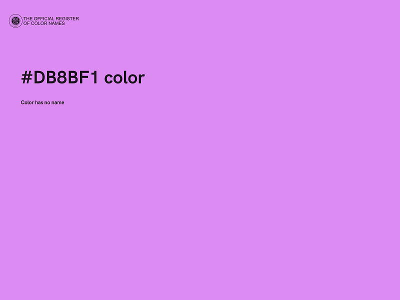 #DB8BF1 color image