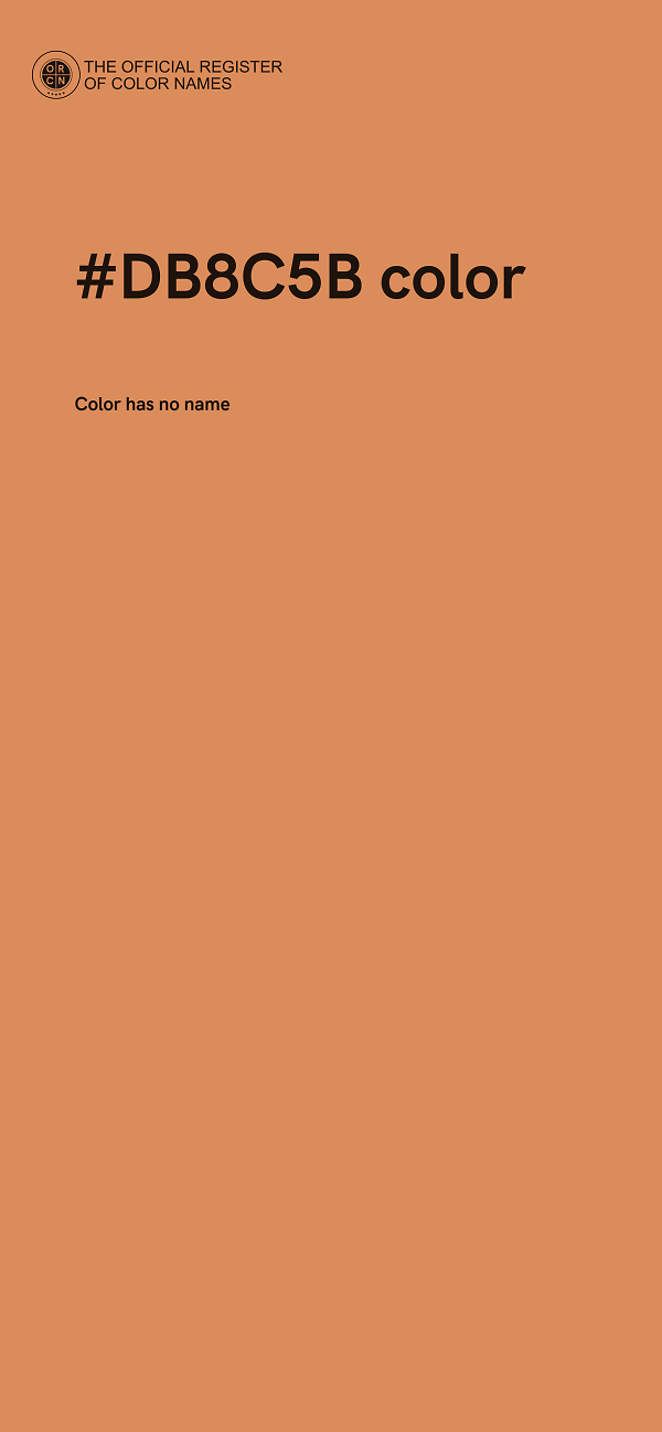 #DB8C5B color image