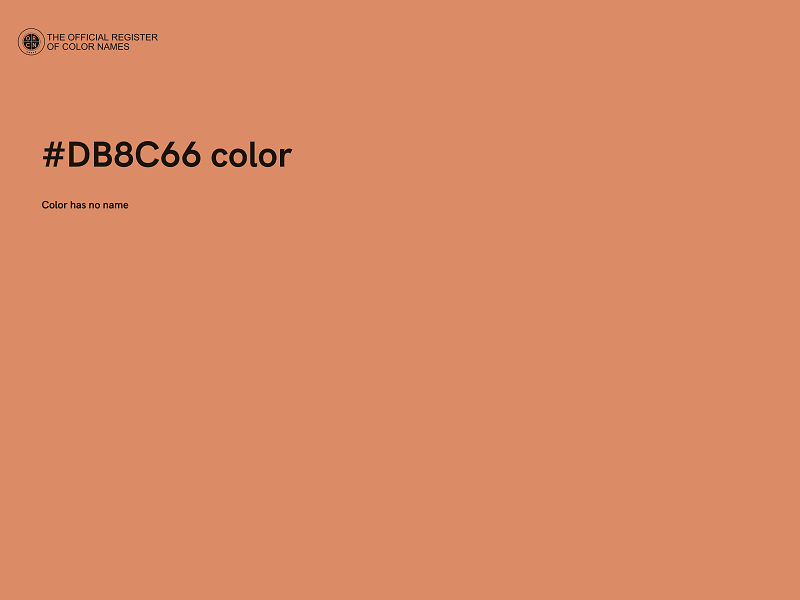 #DB8C66 color image
