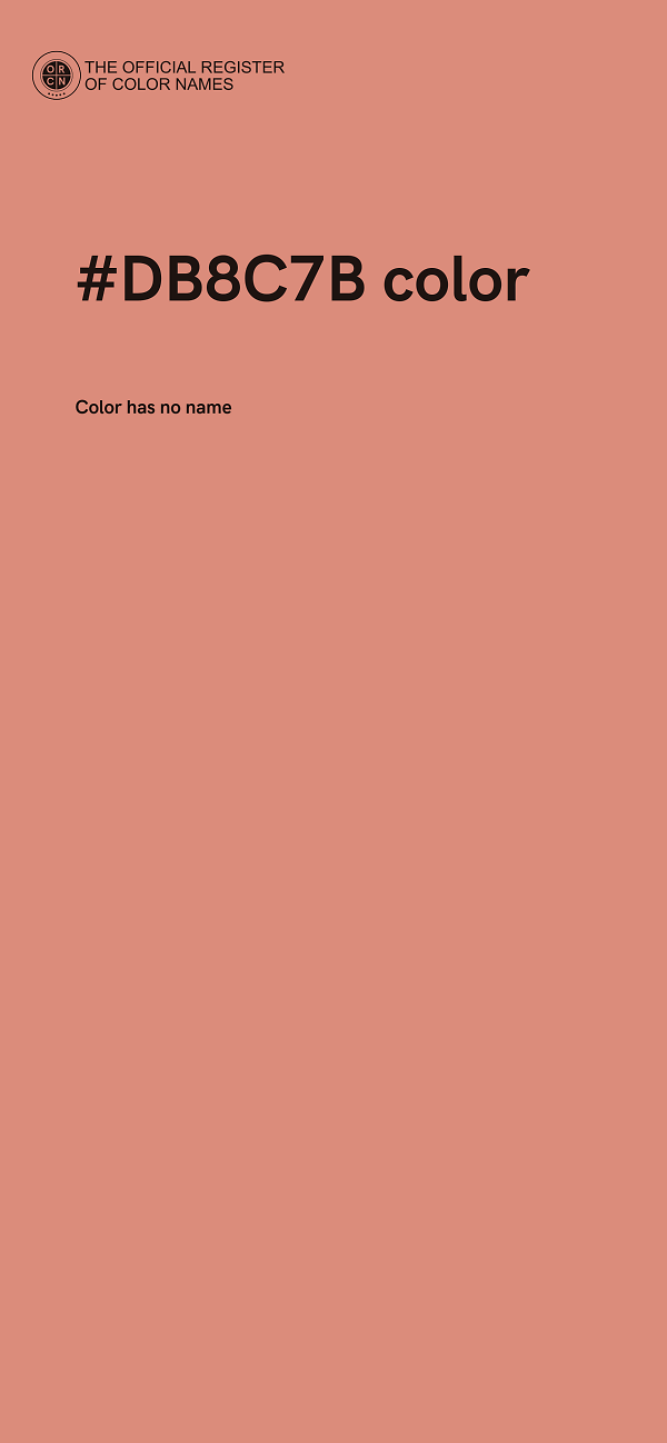 #DB8C7B color image