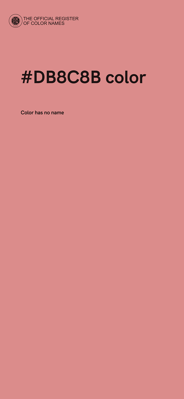 #DB8C8B color image