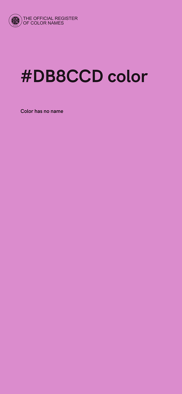 #DB8CCD color image