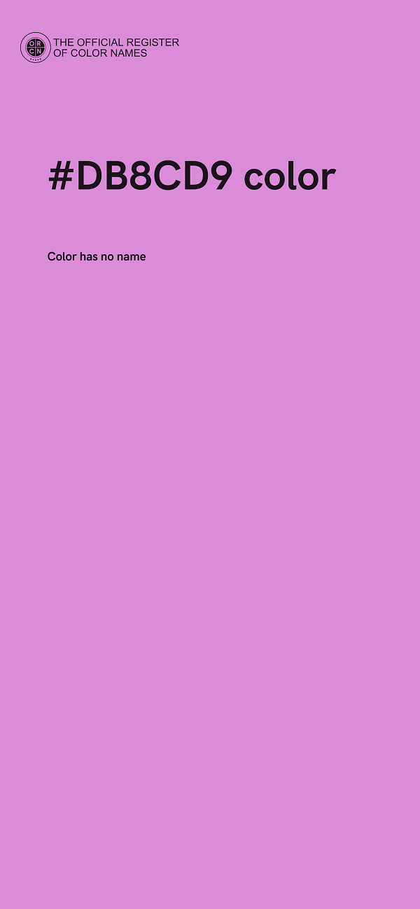 #DB8CD9 color image