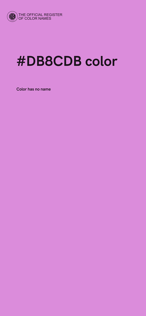 #DB8CDB color image