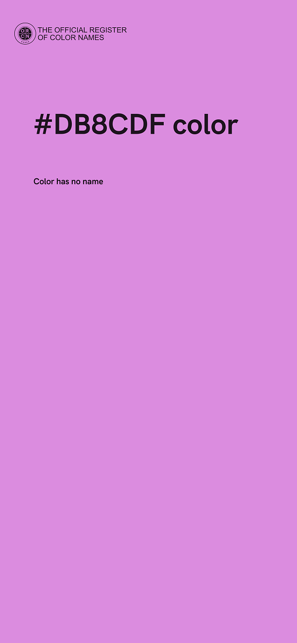 #DB8CDF color image