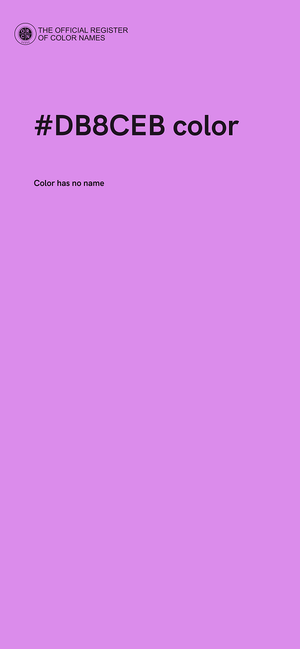 #DB8CEB color image