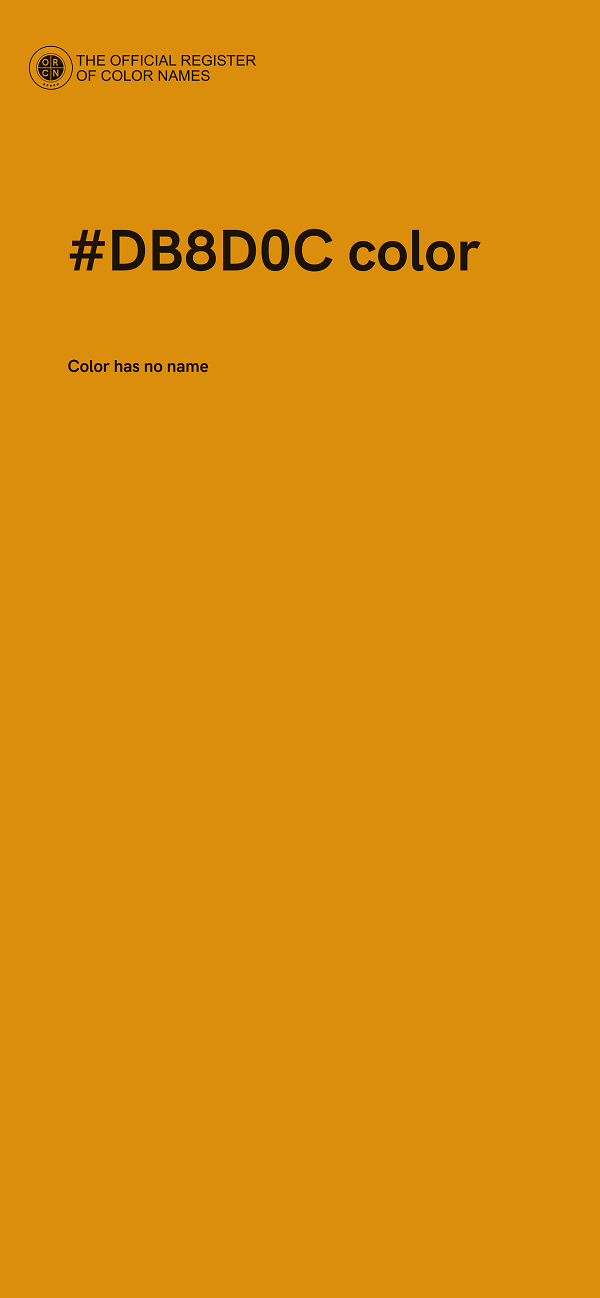 #DB8D0C color image