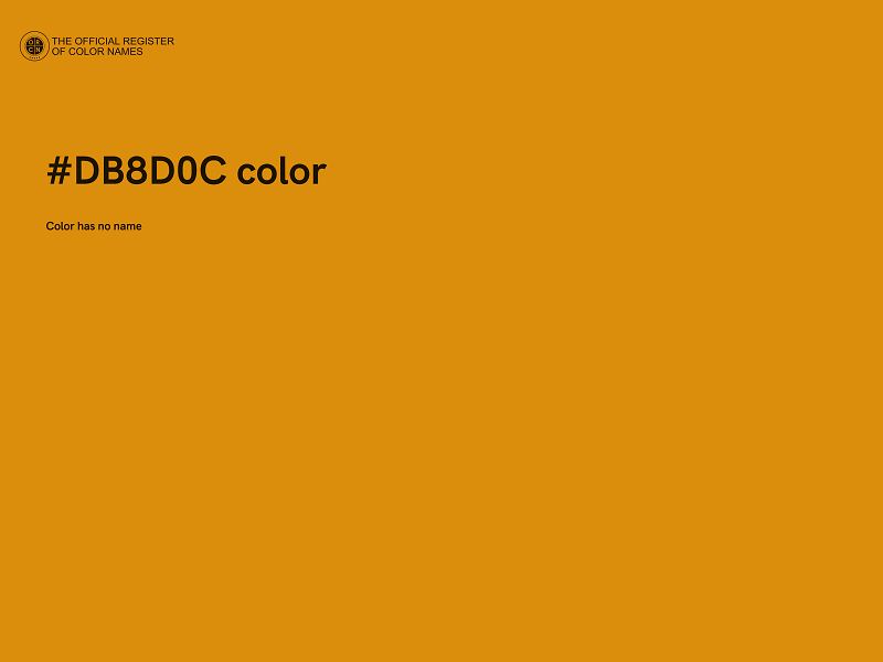 #DB8D0C color image