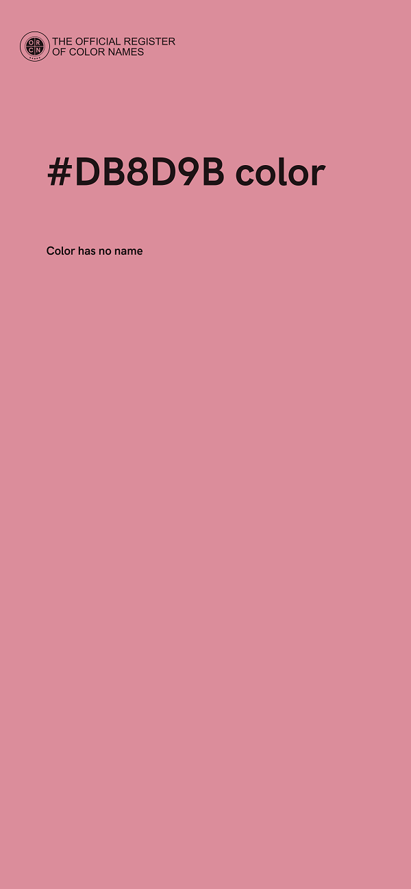 #DB8D9B color image